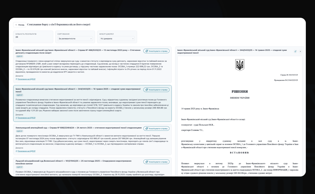 Пошук практики